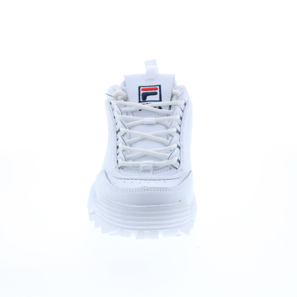 Fila Disruptor II Embroidery Womens White Leather Lifestyle Sneakers S