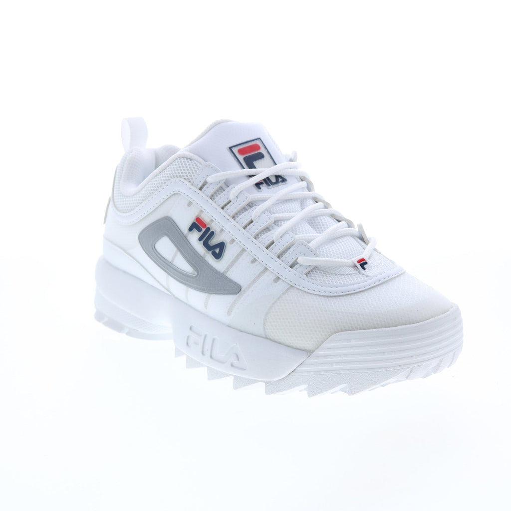 Fila Disruptor II Monomesh Womens White Canvas Lifestyle Sneakers