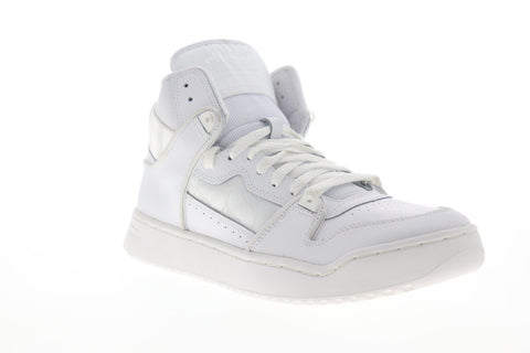 Ellesse Assist HI 6-10349 Mens White Leather Lace Up High Top Sneakers Shoes