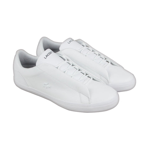 Lacoste Lerond Hidden Lace 318 1 U Cam Mens White Casual Low Top Sneakers Shoes