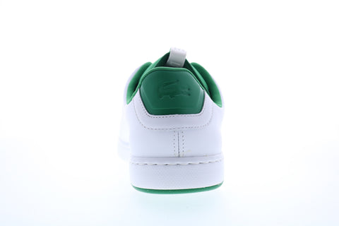 Lacoste Carnaby Evo Li Mens White Leather Lace Up Lifestyle Sneakers Shoes
