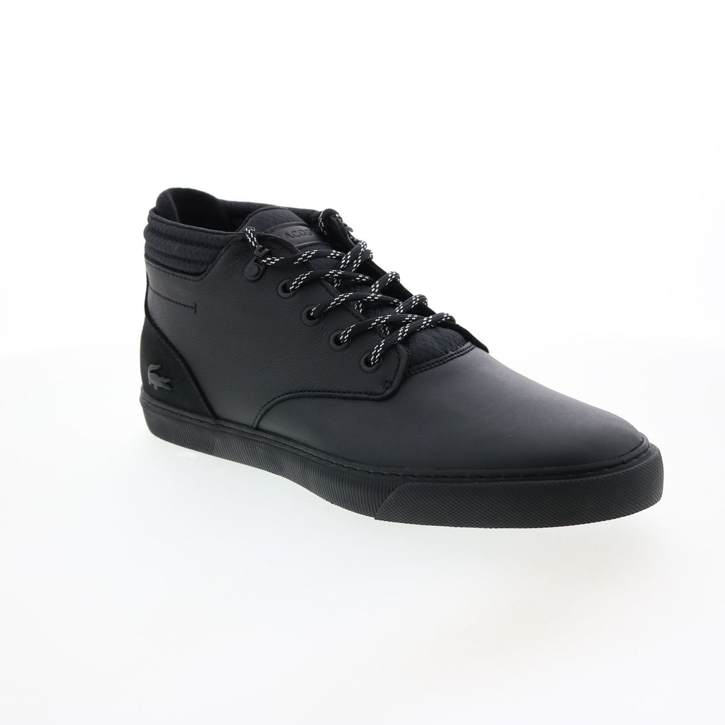 Lacoste Esparre Chukka 0320 1 Mens Black Leather Lifestyle Sneakers Sh - Ruze Shoes