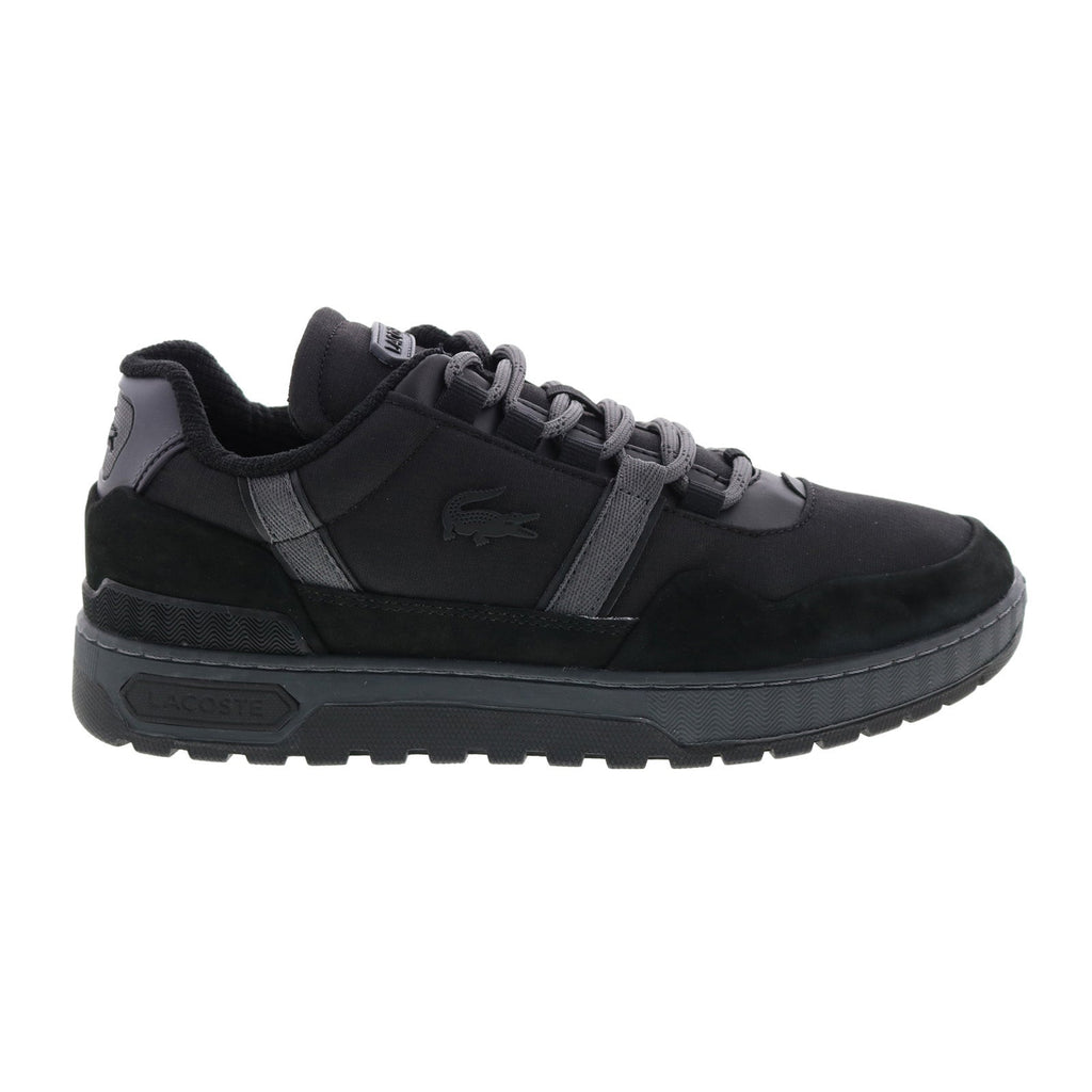 Lacoste T-Clip WNTR 222 2 Mens Black Canvas Lace Up Sneakers - Shoes