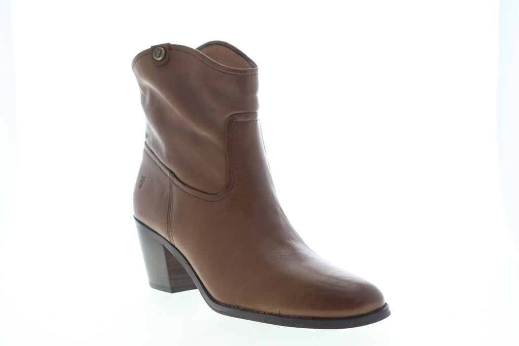 Frye Jolene Pull On Short 70488 Womens Brown Leather Slip On