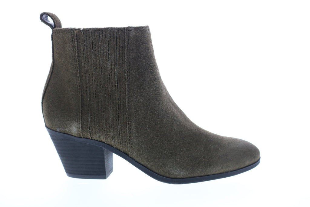Frye Jacy Chelsea 70738 Womens Gray Suede Zipper Booties Boots - Ruze Shoes