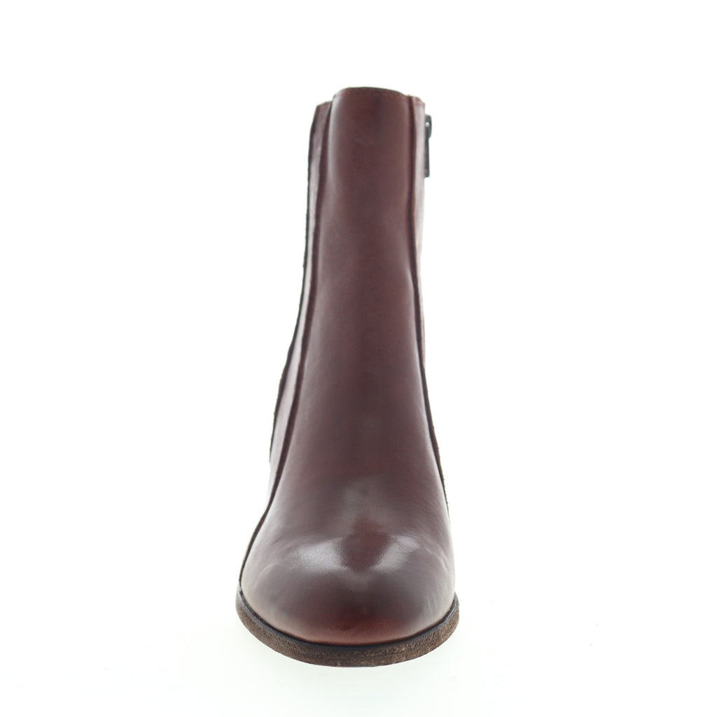 Frye Essa Seam Bootie 70852 Womens Brown Leather Zipper Booties Boots - Ruze Shoes