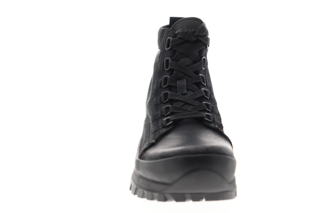 Frye Korver Utility Boot 80573 Mens Black Canvas Lace Up 