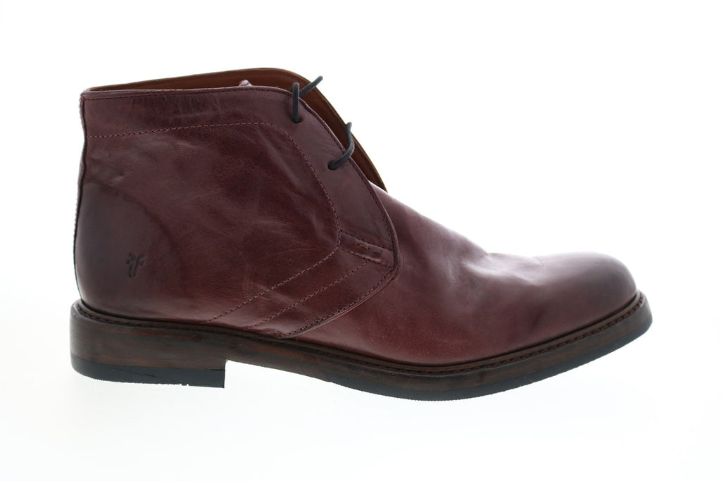 Frye Murray Chukka 80903 Mens Burgundy Leather Lace Up Chukkas Boots
