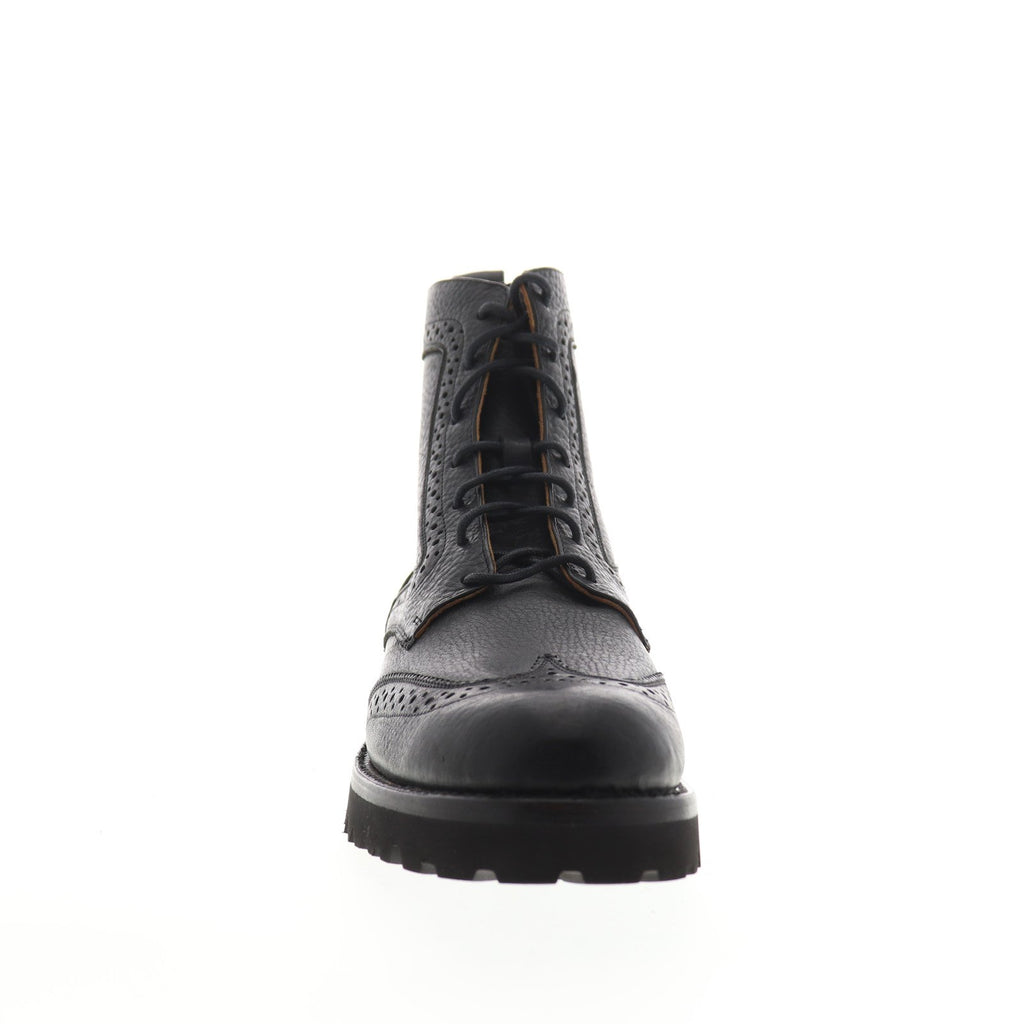 Frye Earl Wingtip Lace Up 84138 Mens Black Leather Casual Dress Boots - Ruze Shoes Frye Earl Wingtip Lace Up 84138 Mens Black Leather Casual Dress Boots - Ruze Shoes