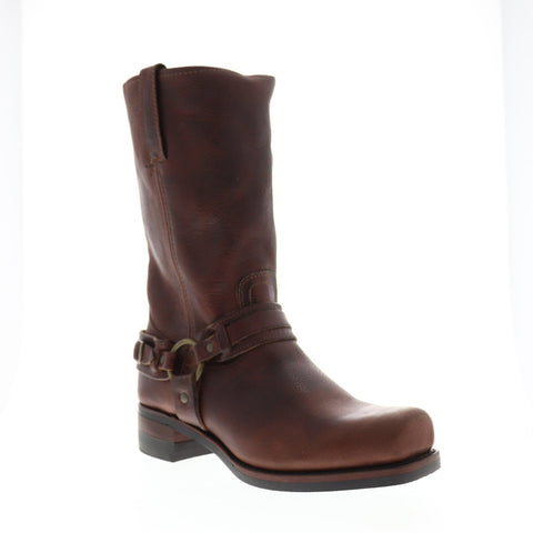 Frye Belted Harness 12R Mens Brown Leather Casual Dress Strap Boots Shoes