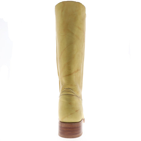 Frye Campus 14L 87290 Mens Yellow Leather Slip On Casual Dress Boots Shoes