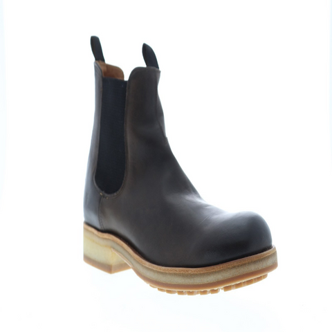 Frye Rainer Chelsea Mens Gray Leather Casual Dress Slip On Boots Shoes