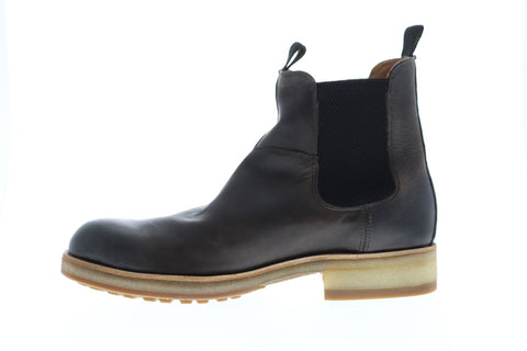 Frye Rainer Chelsea Mens Gray Leather Casual Dress Slip On Boots Shoes