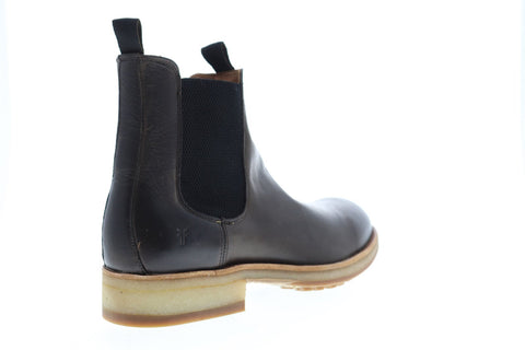 Frye Rainer Chelsea Mens Gray Leather Casual Dress Slip On Boots Shoes