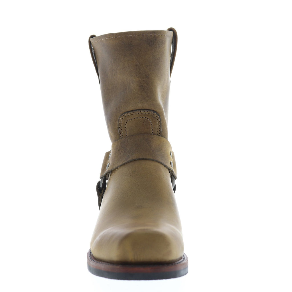 Frye Harness 8R 87400 Mens Brown Leather Slip On Motorcycle Boots