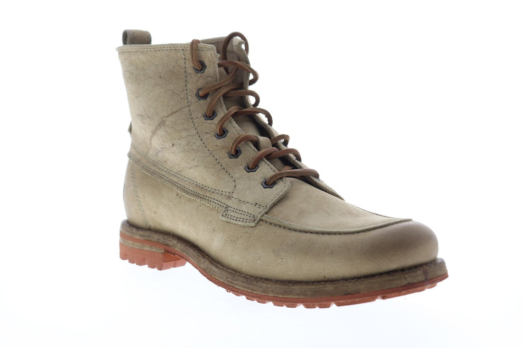 Frye Phillip Lug Workboot 87828 Mens 11.5 D Cement Leather Lace Up Boots Frye Phillip Harness 87870 Mens Brown Leather Zipper Casual  main image 3