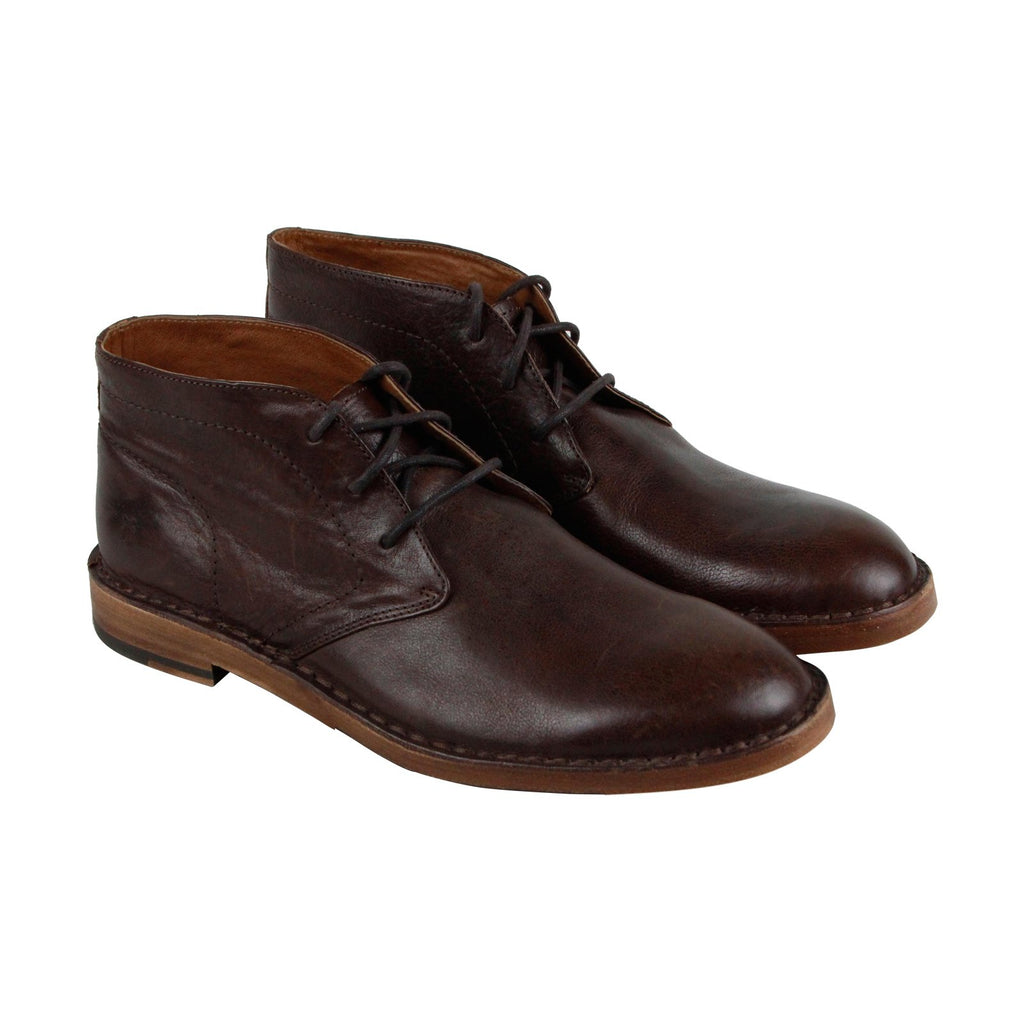 Frye Boots Men\'s 8.5 Brown Leather Chukka Ankle Boots Lace Up 3487952 Frye Boots Men main image 3