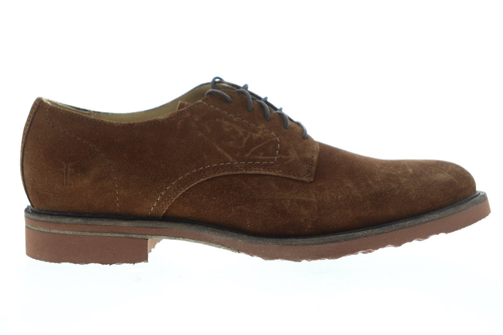 Frye‎ Jim Oxford 88096 Mens Brown Suede Lace Up Plain Toe Oxford 11 D Fast Ship Frye Mens Leather Lace Up Brown Oxford Shoes Size 11 D | eBay main image 4