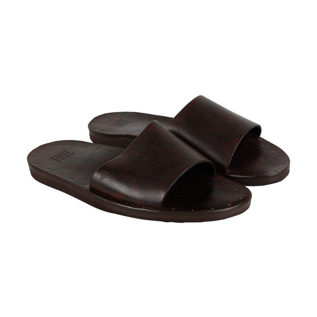 Frye Cape Slide 88225 Mens Brown Leather Slip On Slides  display picture 3