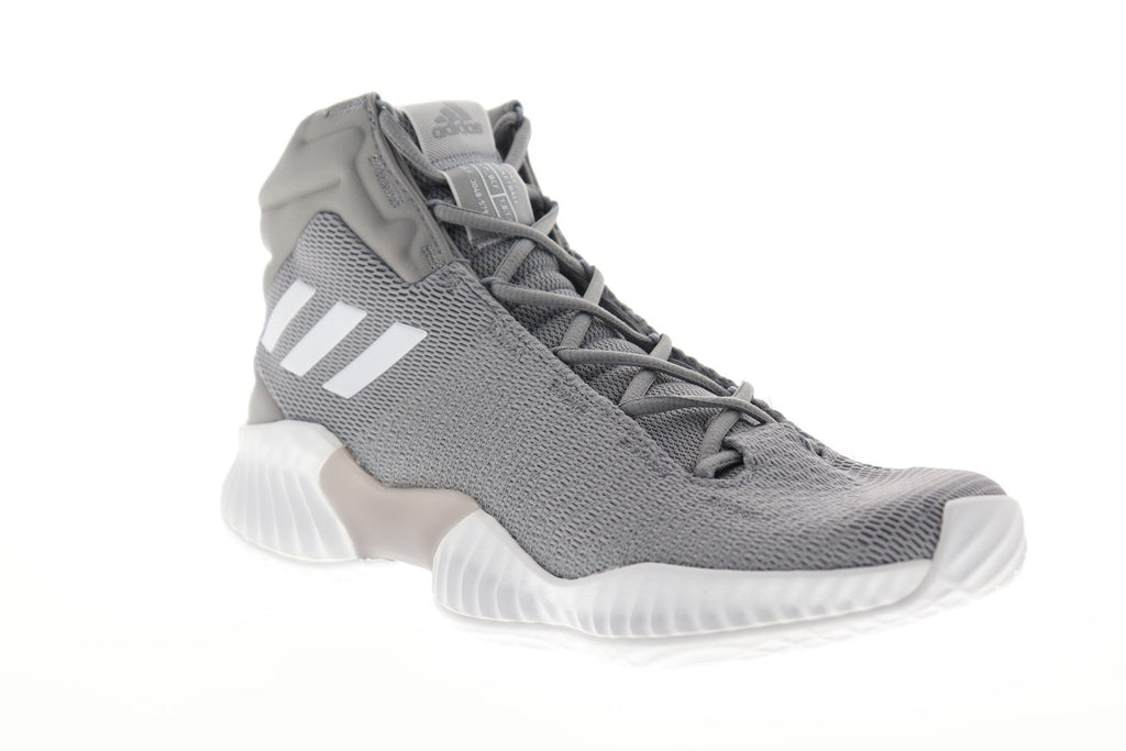Adidas Pro Bounce 2018 AH2665 Mens Gray High Top Athletic Gym Basketba