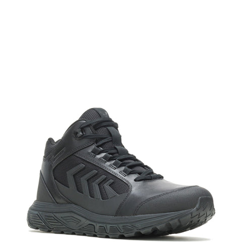 Bates Rush Shield Mid Vent Mens Black Leather Athletic Tactical Shoes