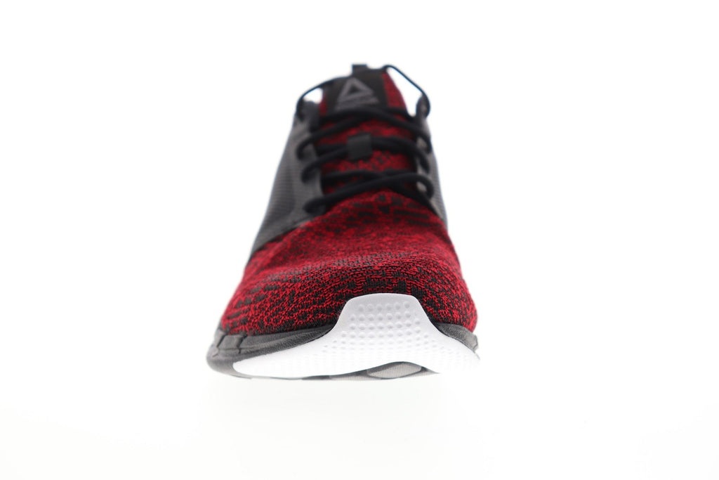 Reebok Print Run CN2503 Mens Red Canvas Lace Up Athletic