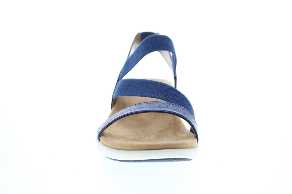 Comfortiva Tayla CT0014507 Womens Blue Canvas Slip On Slingback Sandal