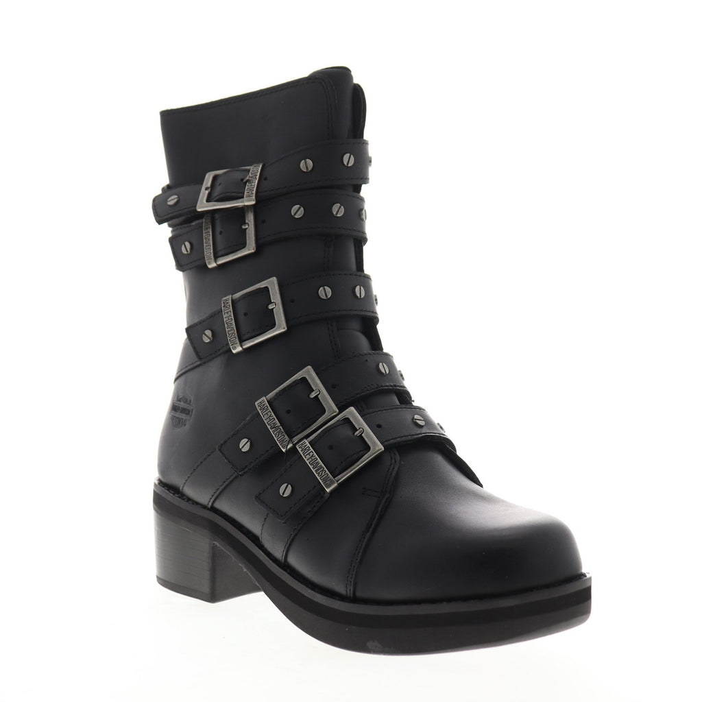 ハーレーダビットソン　　MADE IN　USA　レディース Harley-Davidson Marston D84487 Womens Black Leather Zipper