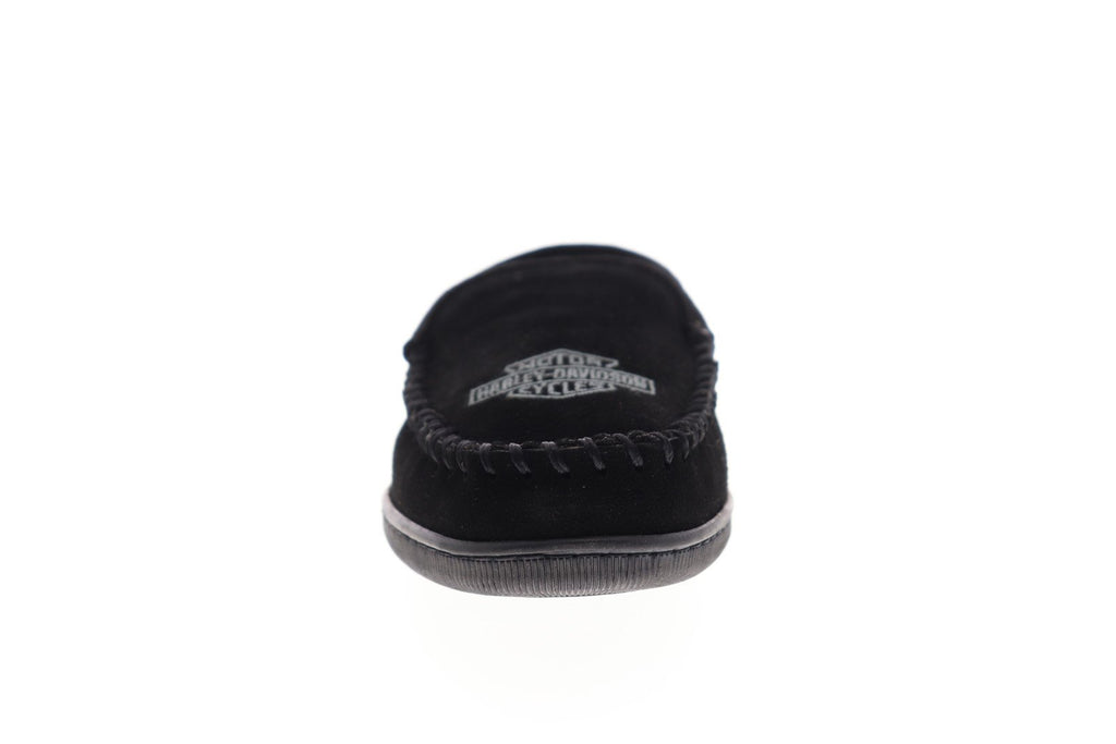 thumbnail image 2 of Harley-Davidson® Men's Caleb Black And Grey House Slippers. D93305 2 of 10