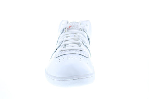 Reebok Workout Mid DV4576 Mens White Leather Lifestyle Sneakers Shoes