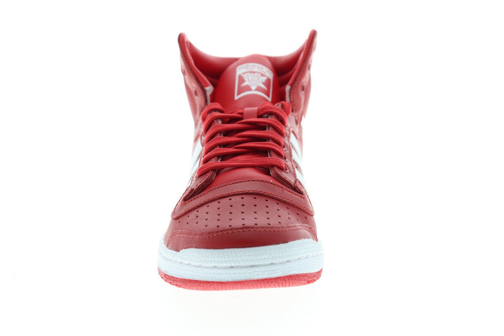 Adidas Top Ten HI EF2518 Mens Red Leather High Top Lifestyle Sneakers