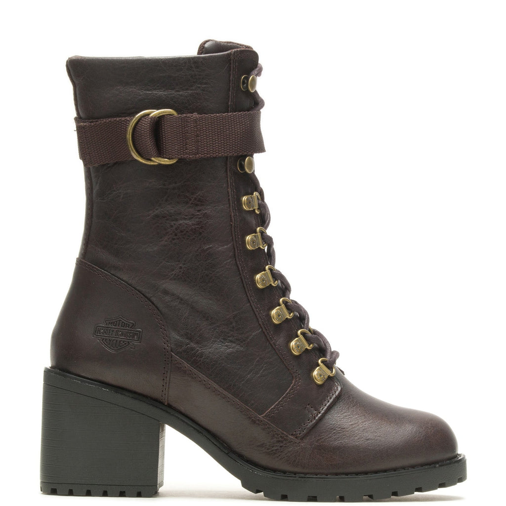 Bottes Harley-Davidson Marinda 5" Lace En Cuir Noir Pour Femme - Taille Medium