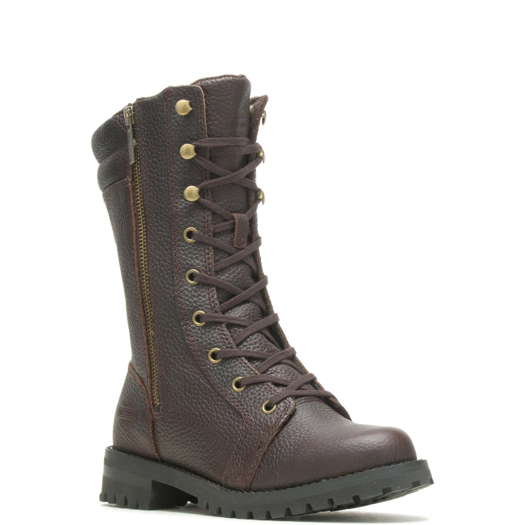 HarleyDavidson Nolana 9" D84769 Womens Brown Leather Motorcycle Boots