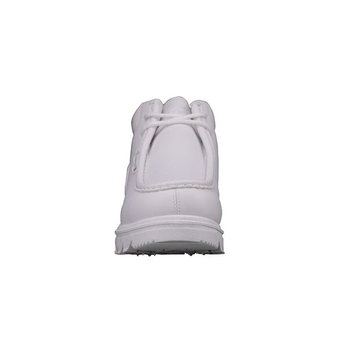 Lugz Fringe MFRGV-100 Mens White Leather Lace Up Chukkas Boots