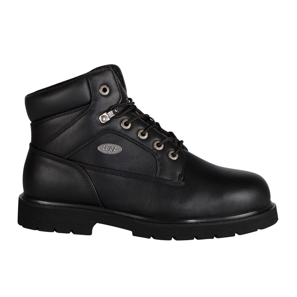 Lugz Mortar Mid Steel Toe MMORMSTV-001 Mens Black Casual Dress Boots - Ruze Shoes