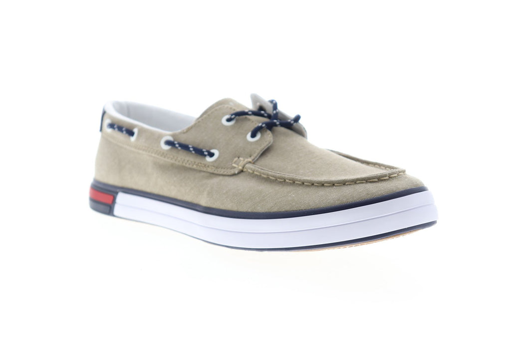 Tommy Hilfiger Realm TMREALM2 Mens Beige Loafers Slip Ons Boat