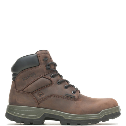 Wolverine Stratus Waterproof 6" W080121 Mens Brown Leather Work Boots