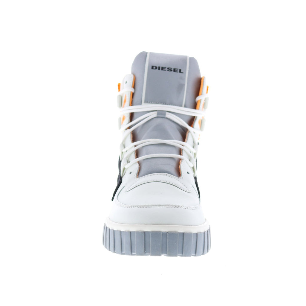 Diesel Le Rua S-Rua Mid Sp Mens White Leather Lace Up Lifestyle