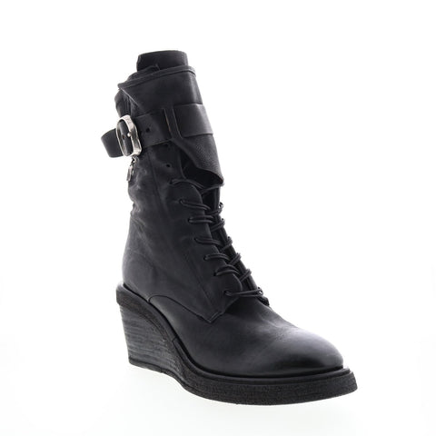 A.S.98 Thatcher A30210-201 Womens Black Leather Casual Dress Boots Boots