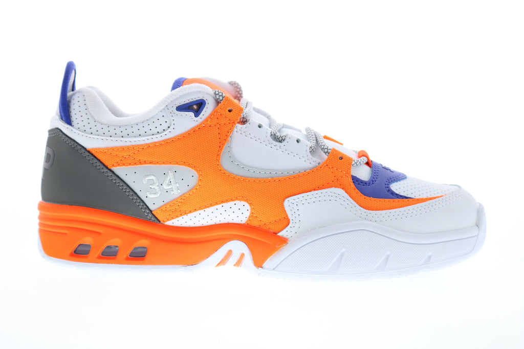 DC Kalis OG X JSP ADYS100583 Mens White Leather Lace Up Sneakers