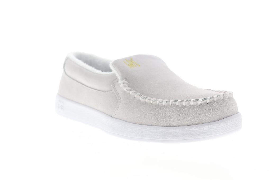 DC Villain S Wes Kremer ADYS100598 Mens White Suede Skate