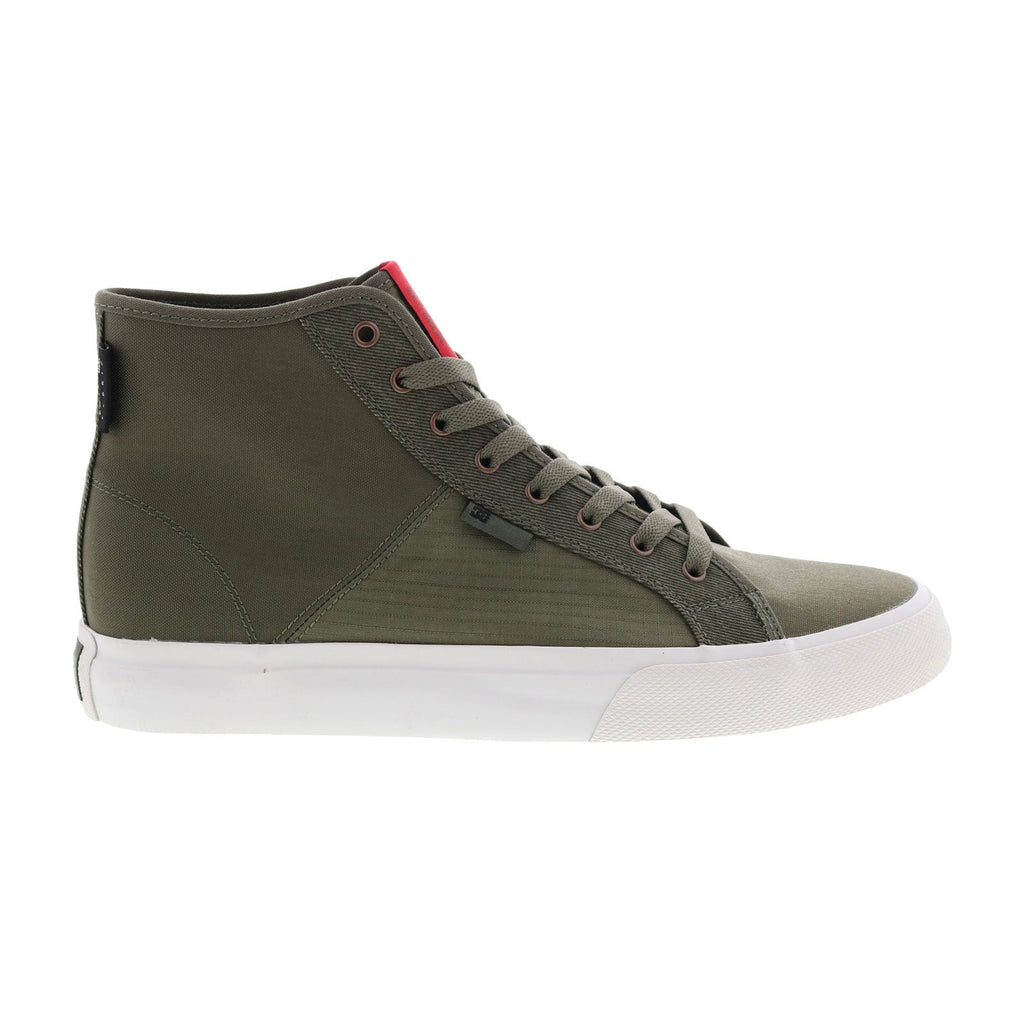 DC Manual HI TXSE ADYS300644OLM Mens Green Canvas Skate Sneakers Shoe