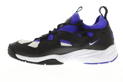 Nike Air Scream Lwp Mens Black Leather & Mesh Low Top Sneakers Shoes