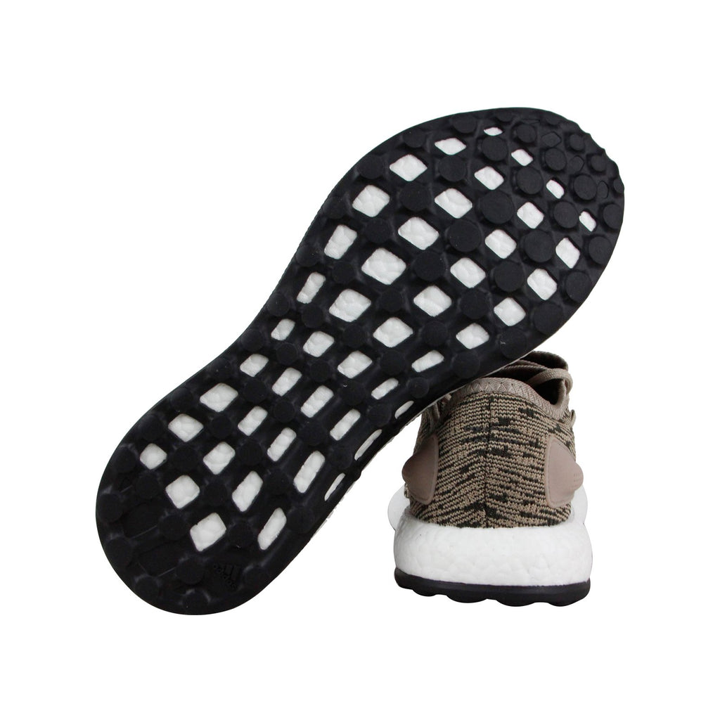 Adidas Pureboost BB6282 Mens Brown Canvas Lace Up Lifestyle Sneakers S