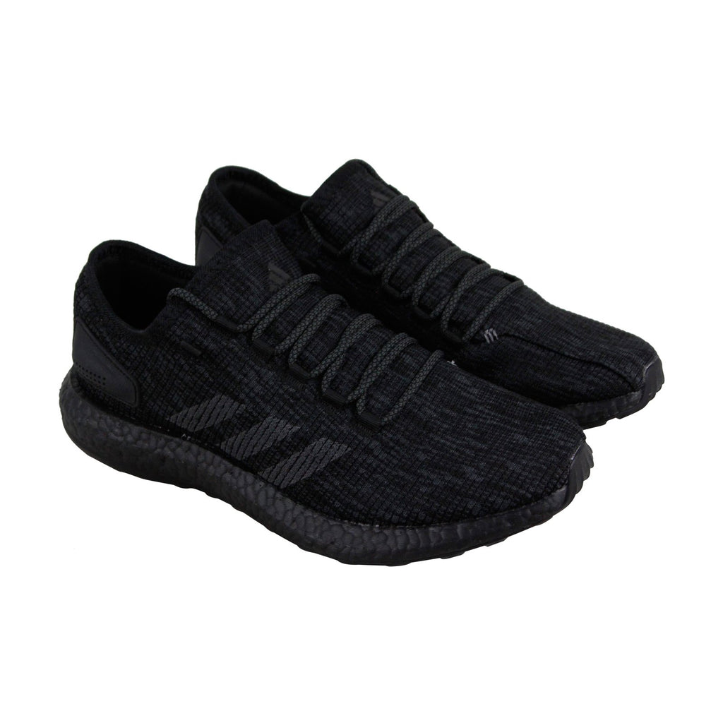 Adidas Pureboost BB6288 Mens Black Canvas Lace Up Lifestyle Sneakers S