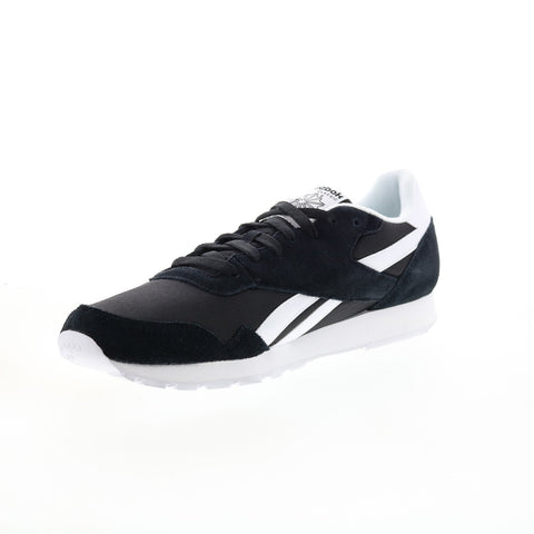 Reebok Classic Royal Nylon BD1553 Mens Black Canvas Lifestyle Sneakers Shoes