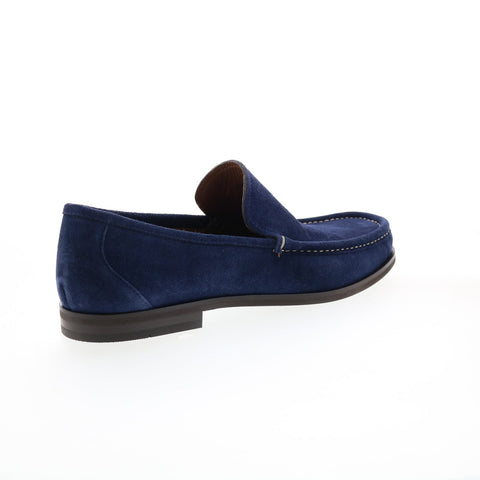 Bruno Magli Encino BM1ENCN1 Mens Blue Suede Loafers & Slip Ons Casual Shoes