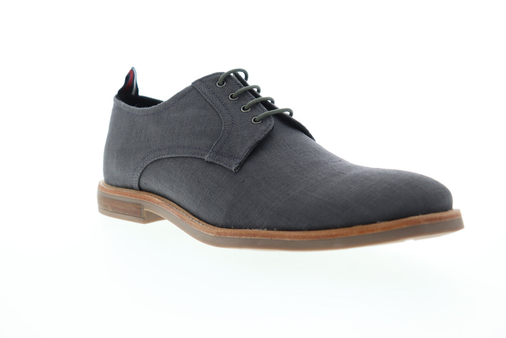 Ben Sherman Brent Plain Toe BNM00122 Mens Gray Canvas Low Top Oxfords - Ruze Shoes Ben Sherman Brent Plain Toe BNM00122 Mens Gray Canvas Low Top Oxfords - Ruze Shoes