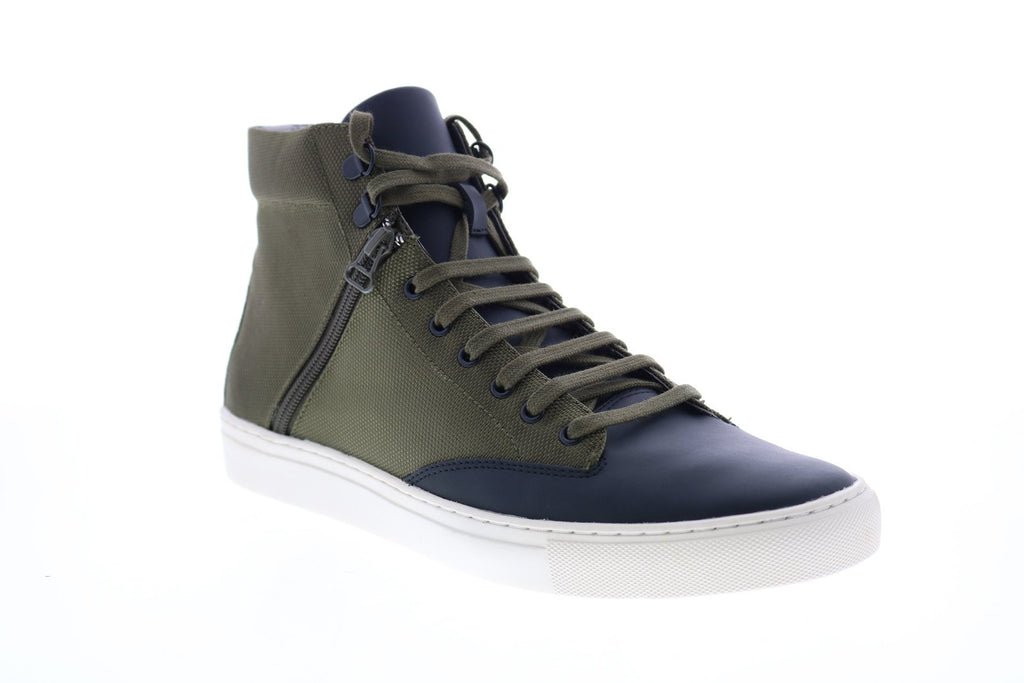 TCG Bomber Jacket Green Canvas Mid Top Zipper Lifestyle Sneakers Shoes Sz 44 11 TCG Bomber Jacket Mens Green Canvas Mid Top Zipper Lifestyle  main image 3
