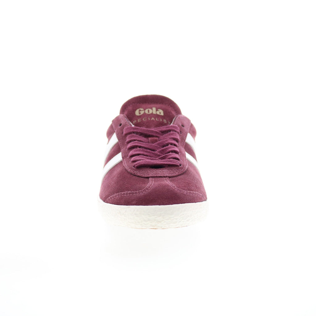 adidas gazelle silver green womens Gola Specialist CLA145 Womens Burgundy Suede Lace Up Lifestyle Sneaker